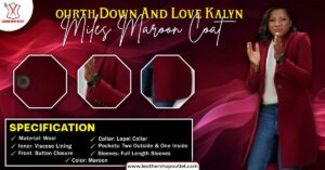 Fourth Down And Love Kalyn Miles Maroon Coat