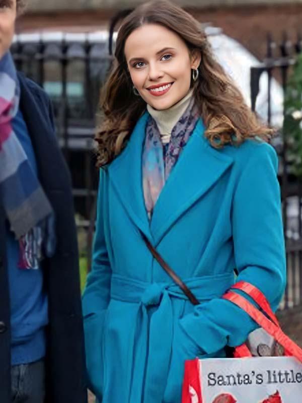 Christmas In Notting Hill Sarah Ramos Blue Coat